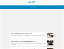 Tablet Screenshot of mactechnicalsupport.com